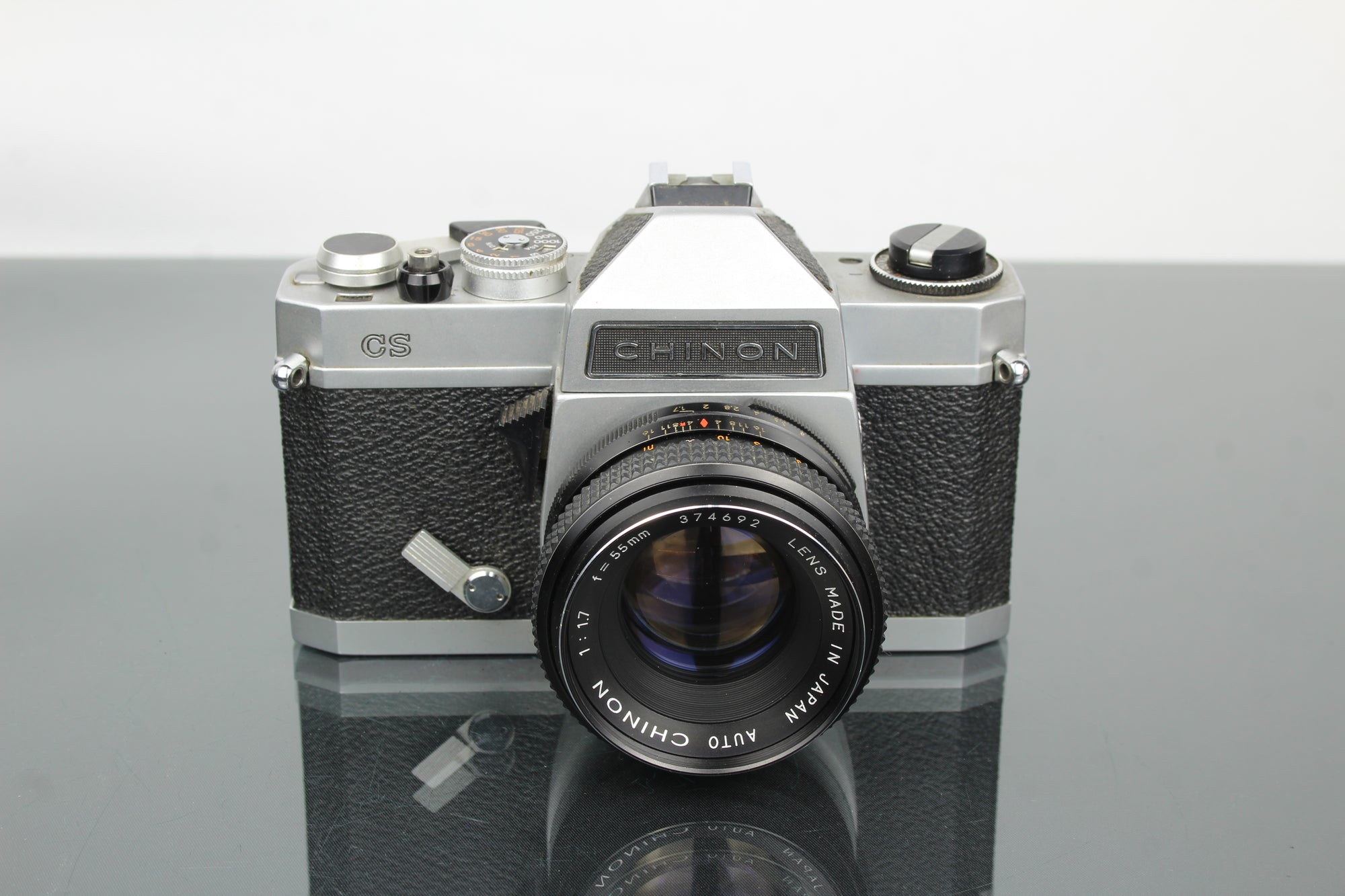 Chinon CS + 55mm 1.7 Chinon objektiivi