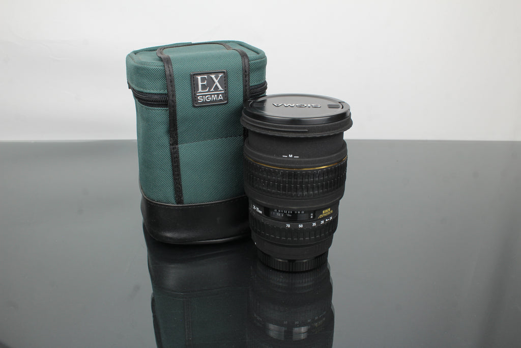 Sigma zoom EX DG 24-70mm 1:2.8 Canon EF kiinnitys