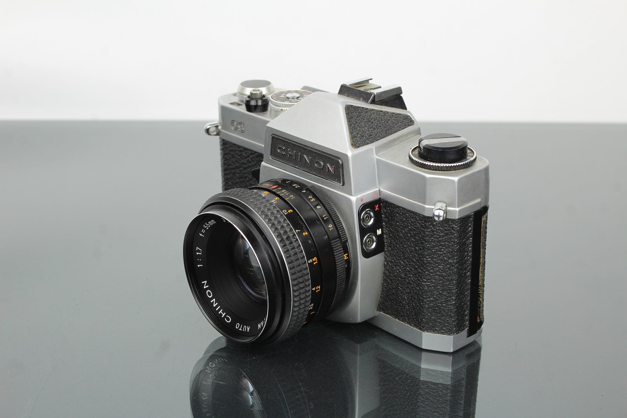 Chinon CS + 55mm 1.7 Chinon objektiivi