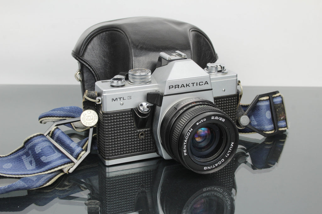 <tc>Praktica</tc> MTL 3 + Pentacon auto 2.8/29 M42 objektiivi