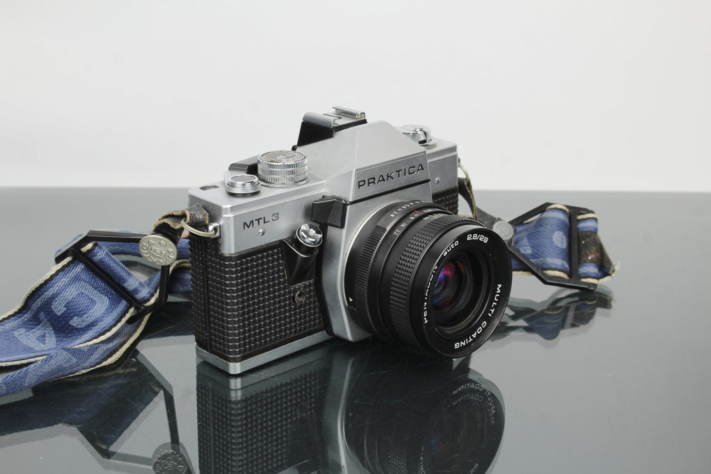 <tc>Praktica</tc> MTL 3 + Pentacon auto 2.8/29 M42 objektiivi