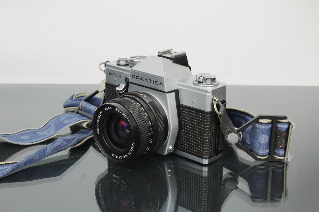 <tc>Praktica</tc> MTL 3 + Pentacon auto 2.8/29 M42 objektiivi