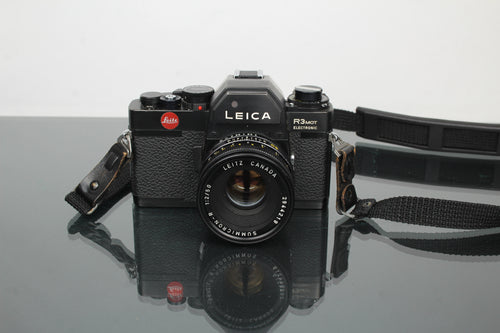 Leica R3 Mot elektroninen + 50mm f/2 Summicron-R objektiivi