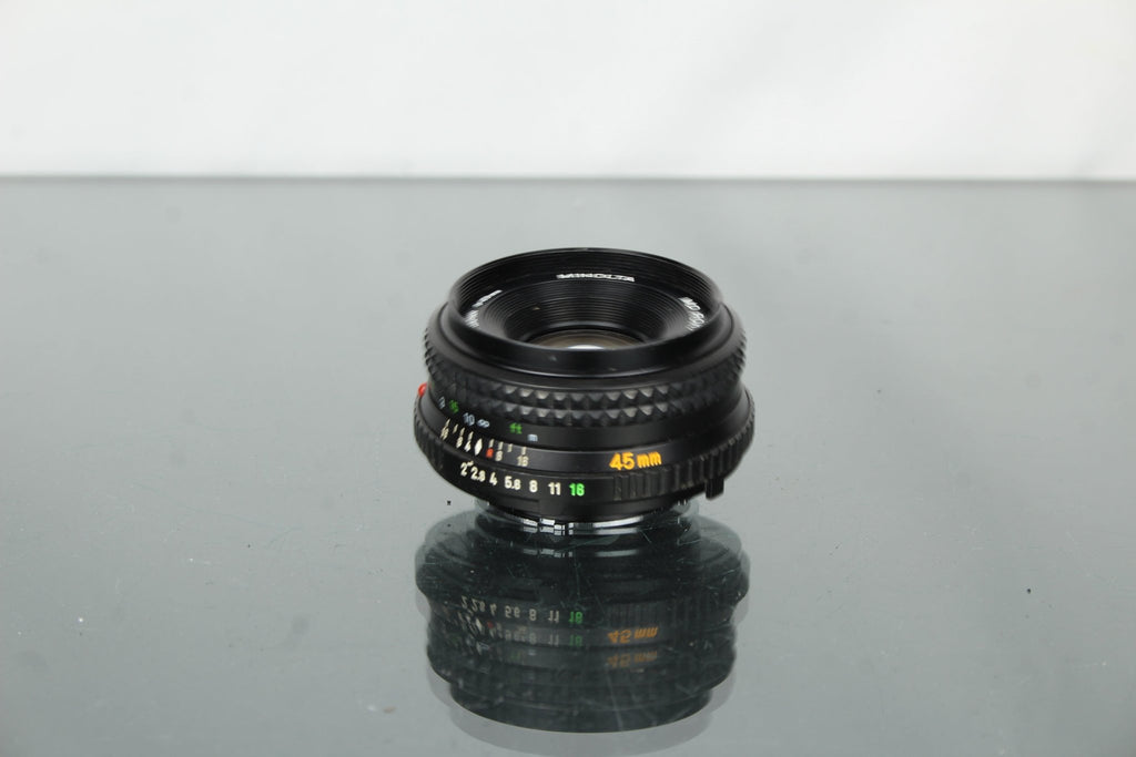 Minolta MD Rokkor 45mm 1:2 - Dutch|Thrift